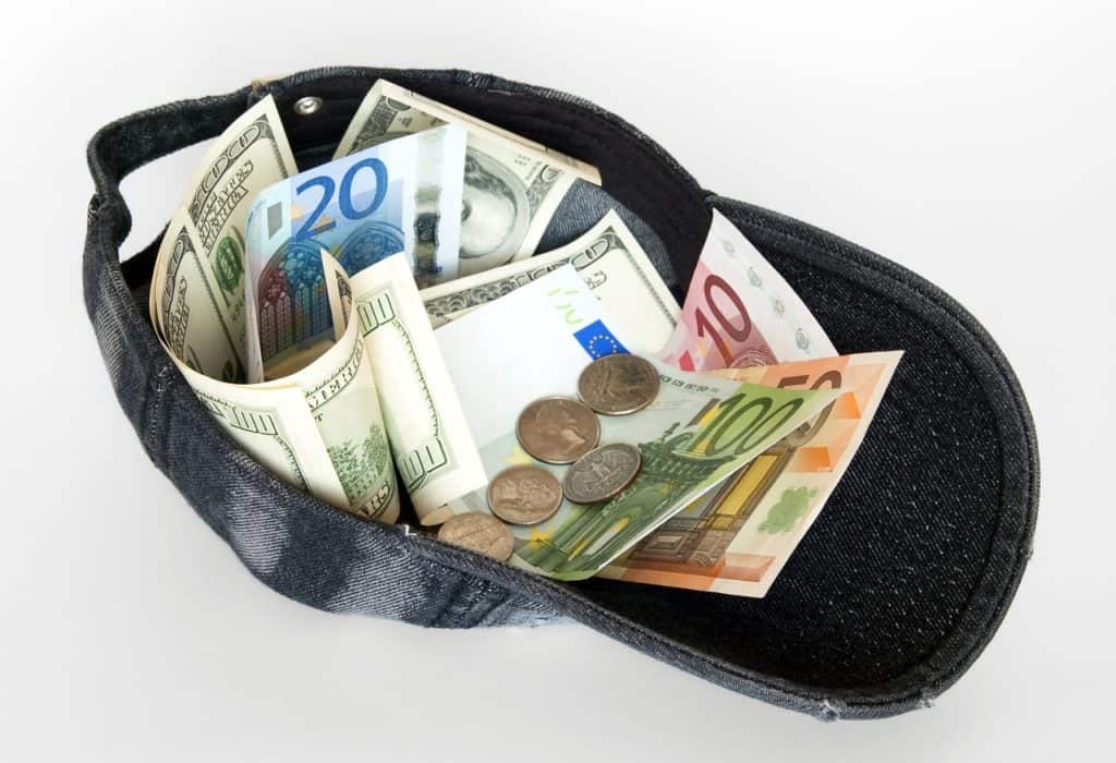 donation in a hat