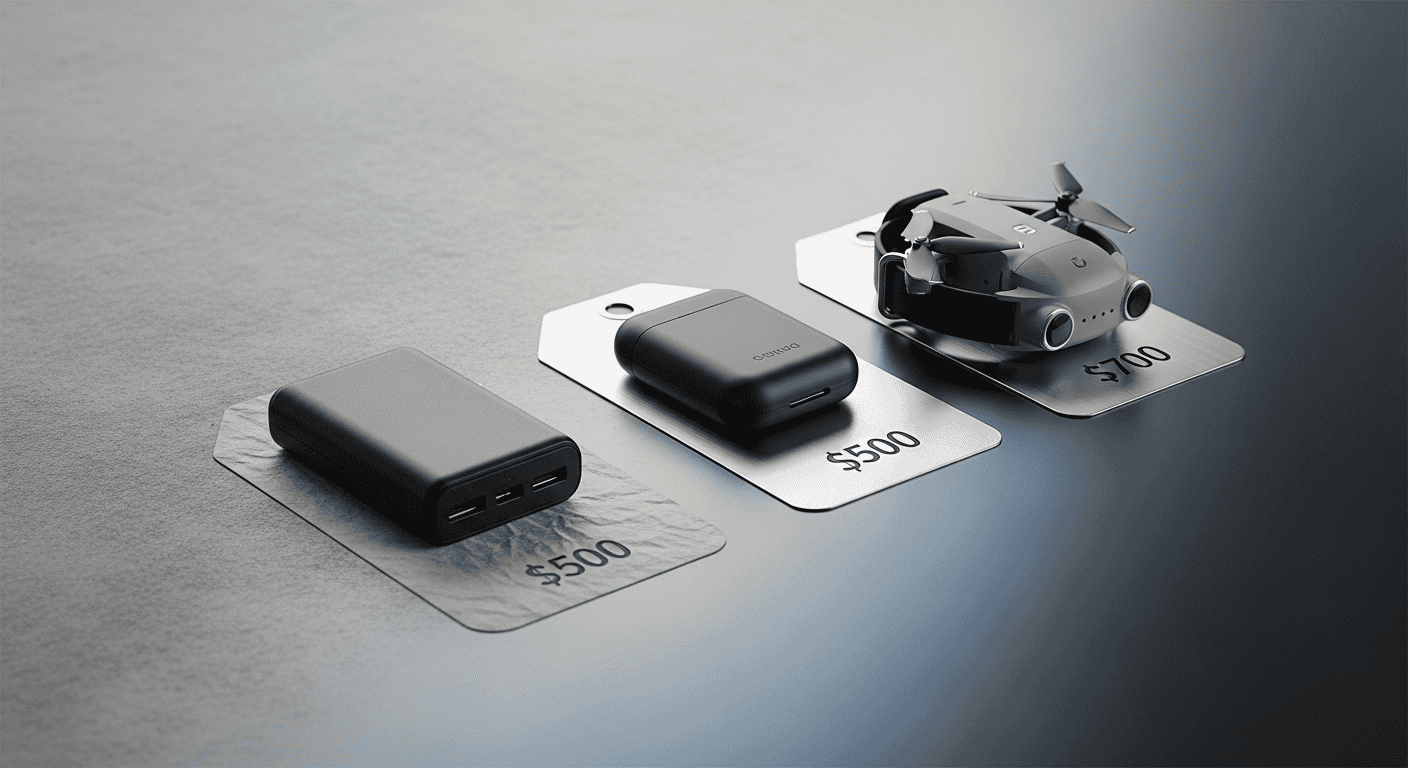 Cost comparison chart for AI wearables over two years