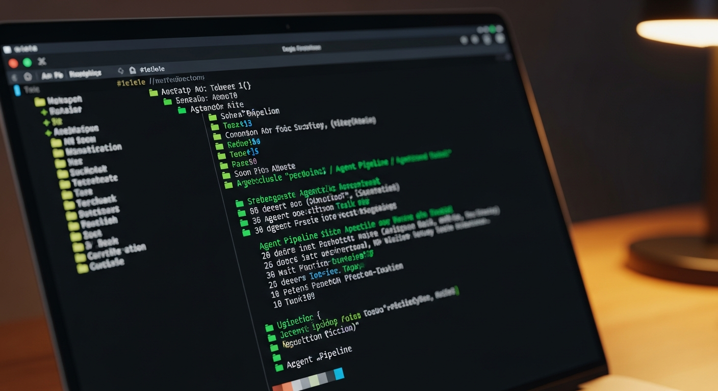 Claude Code running an agentic content pipeline from the terminal
