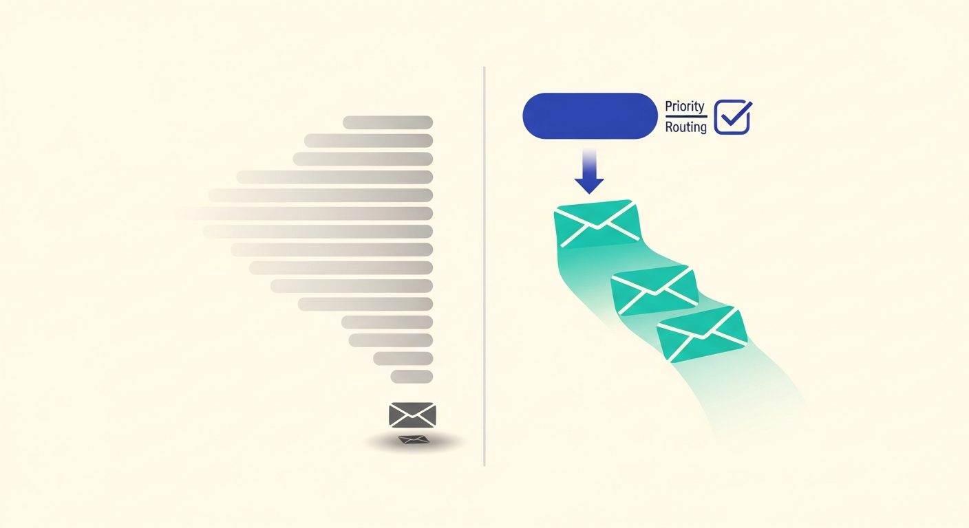 Why an executive email gets routed faster than a regular customer service ticket queue