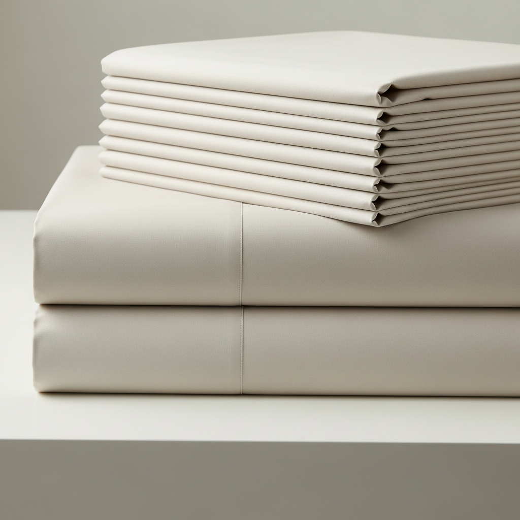 Luxome Luxury Bamboo Sheet Set, silky sateen weave bamboo sheets with 17-inch deep pockets and corner straps for big guys