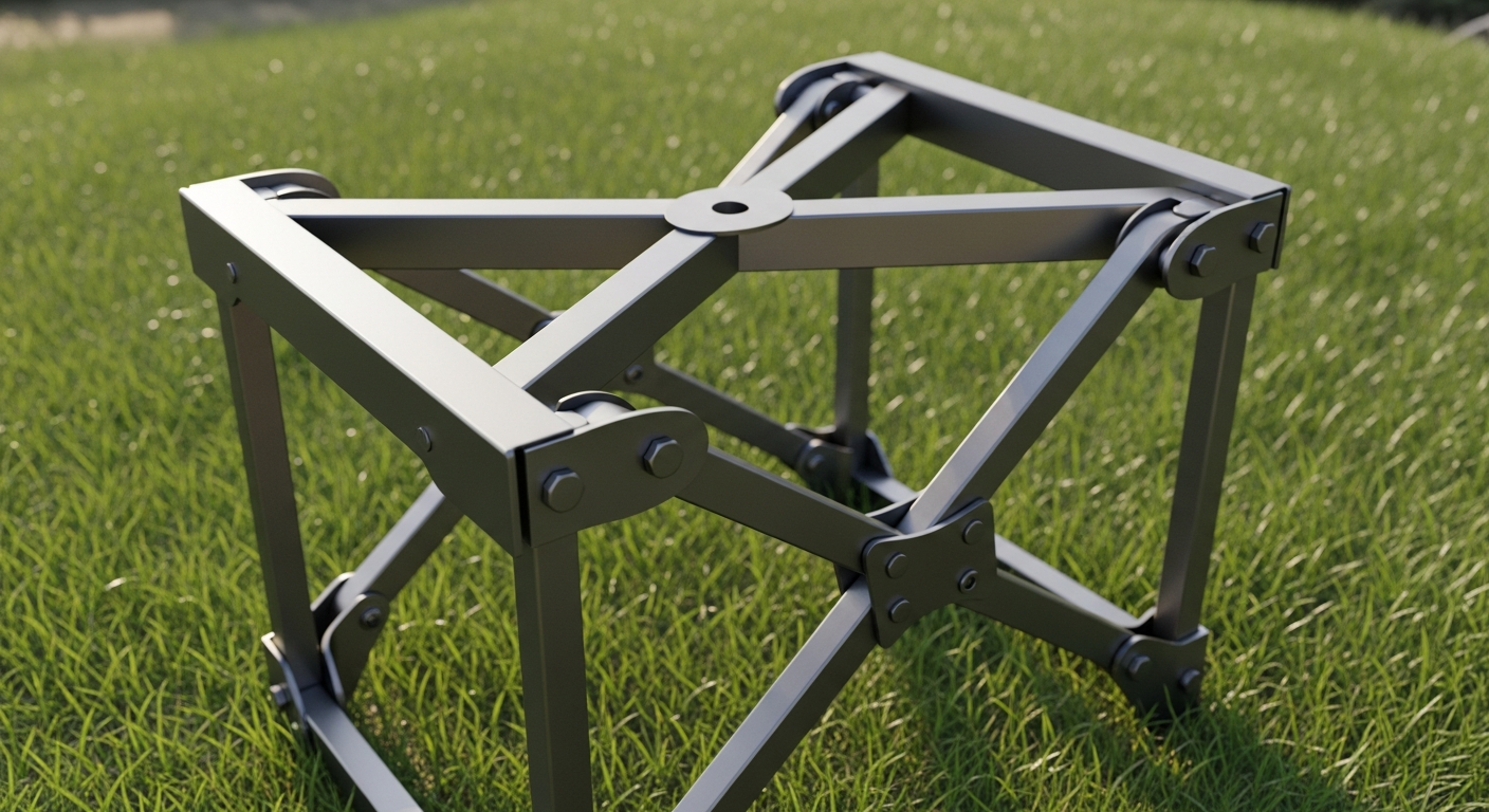 heavy duty camping chair frame cross-bracing reinforced steel for big guys