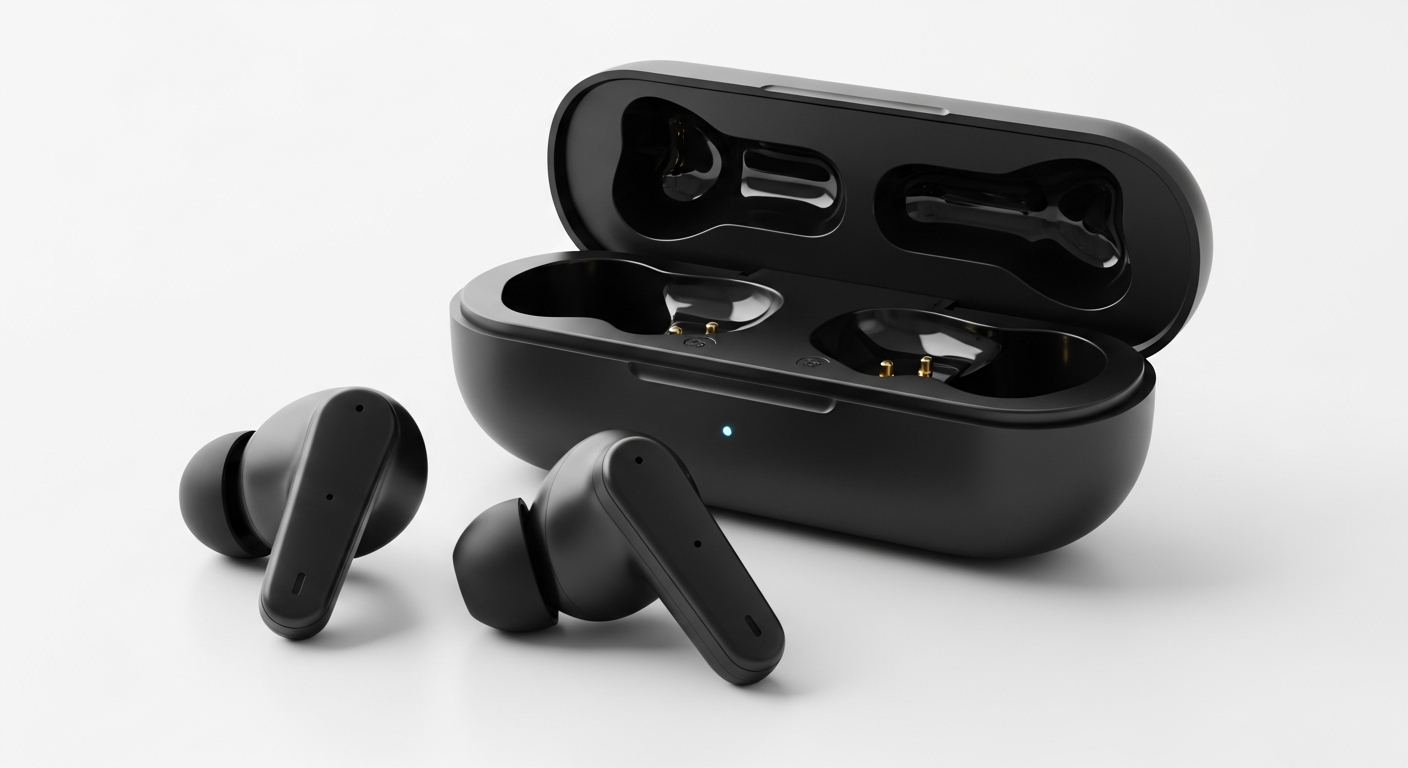 Sony WF-1000XM6 true wireless noise-canceling earbuds in charging case